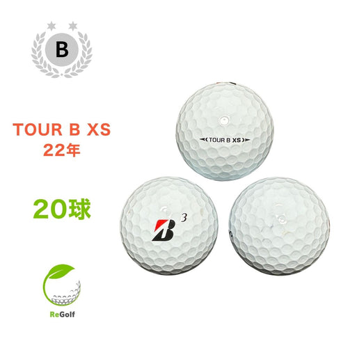 【中古】 ロストボール ブリヂストン ツアーB TOUR B XS コーポレートカラー 2022年モデル 20球 Bランク ゴルフボール リゴルフ